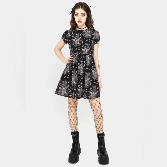 NWT Disturbia Thalia Mini Skater Dress US 4 / UK 8 - Picture 5 of 8